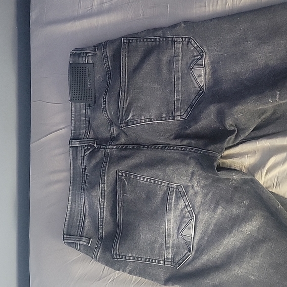 projek raw acti flex mens jeans, waist size US 32 light distressed grey colour - Picture 4 of 5